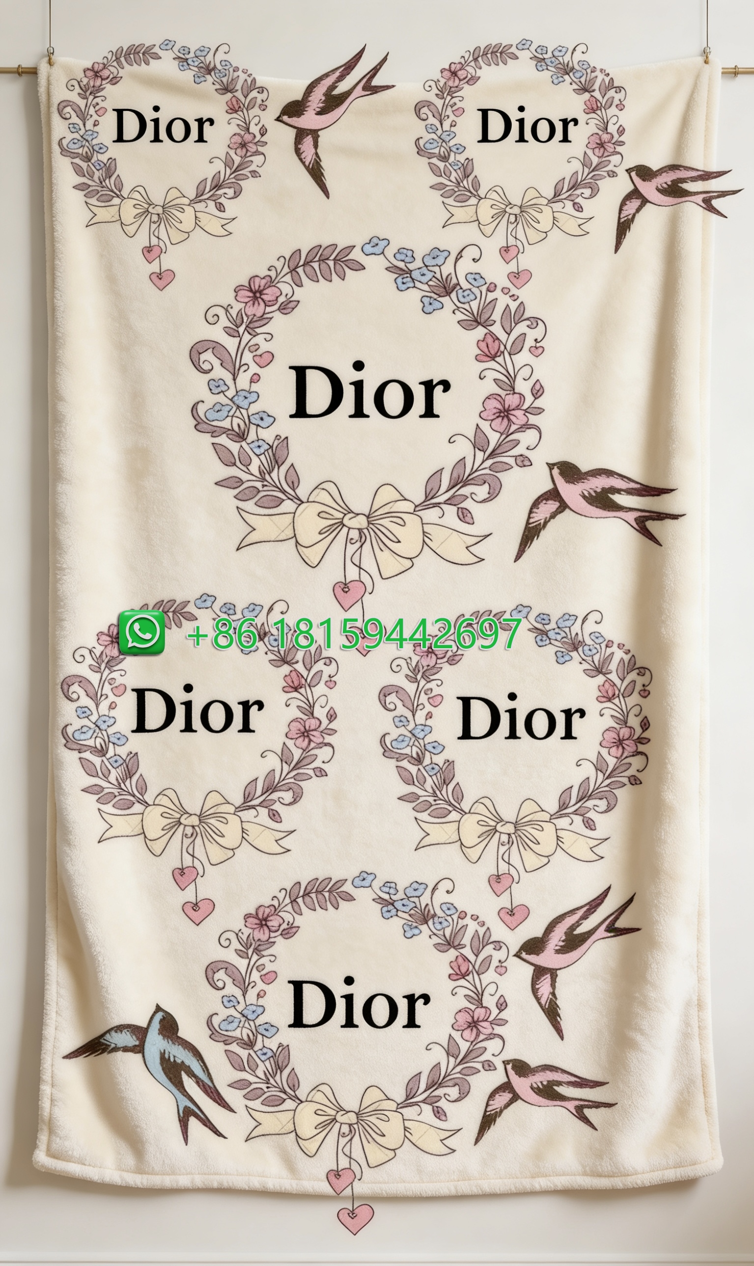 Dior Throw Blankets